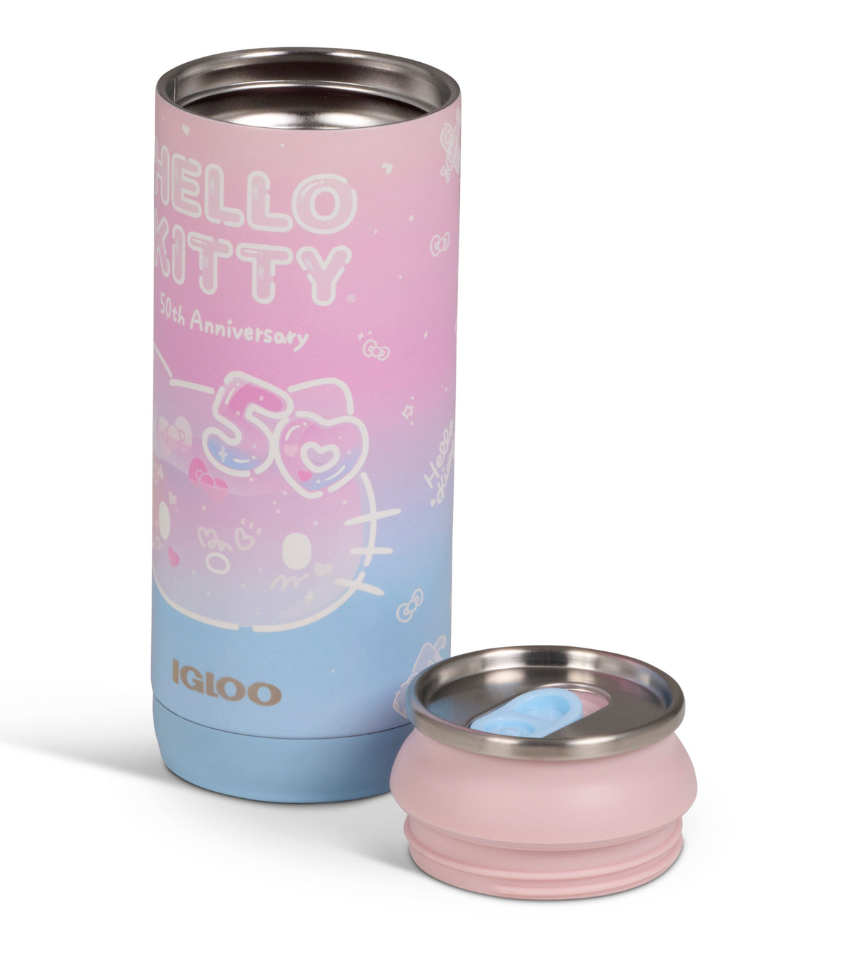 Hello Kitty x Igloo 50th Anniversary 16oz Stainless Steel Can Travel Igloo Products Corp