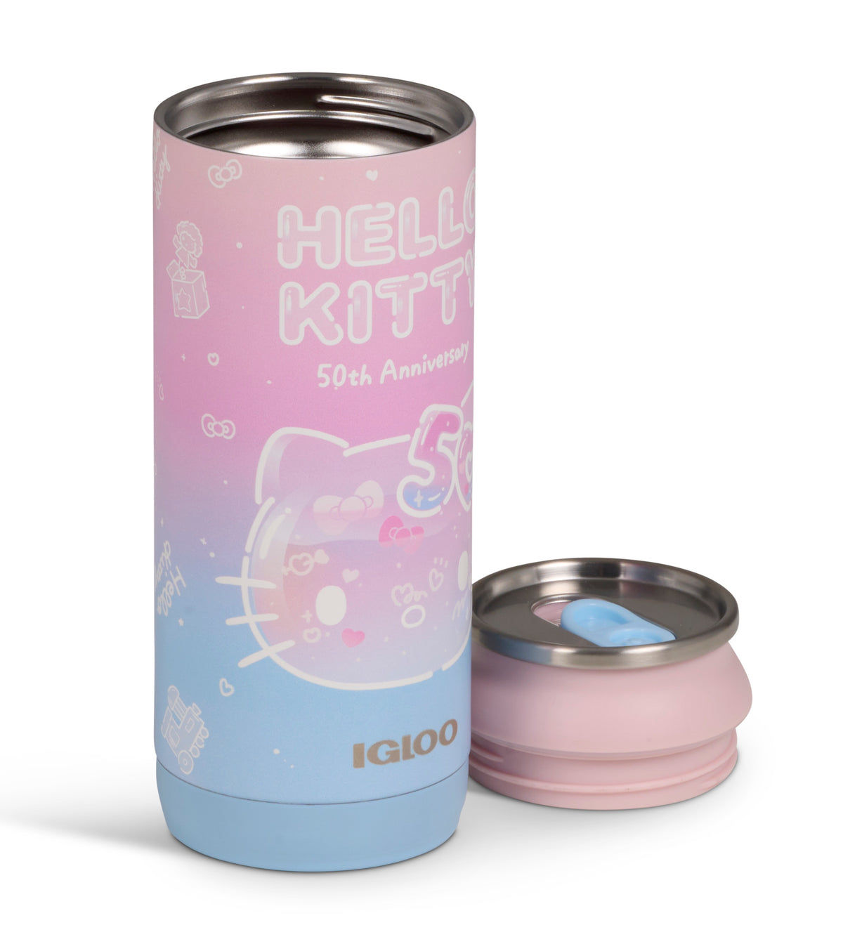 Hello Kitty x Igloo 50th Anniversary 16oz Stainless Steel Can Travel Igloo Products Corp