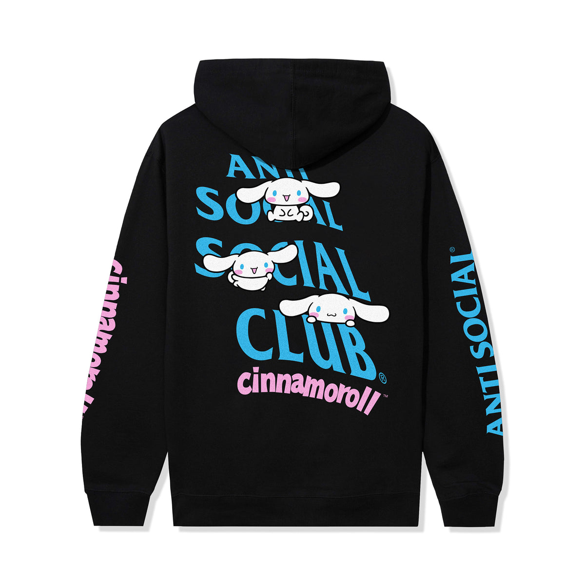 Anti Social Social Club x Cinnamoroll Classic Hoodie (Black) Apparel Anti Social Social Club