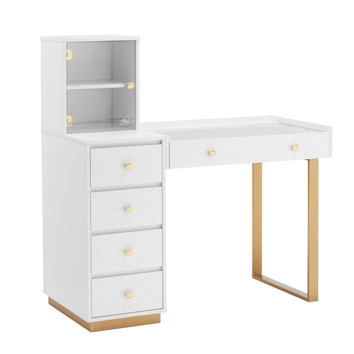 Hello Kitty x Impressions Vanity SlayStation Duet Vanity Desk Home Goods Impressions Vanity Co.