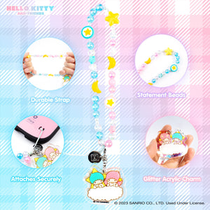 LittleTwinStars Beaded Charm Mobile Phone Wrist Strap Accessory Hamee.com - Hamee US