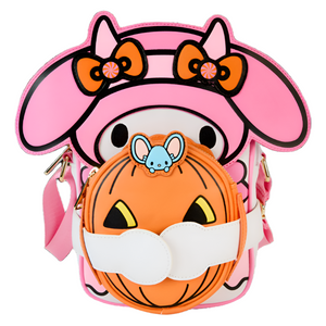 My Melody x Loungefly Pumpkin Crossbuddies Bag Bags Loungefly