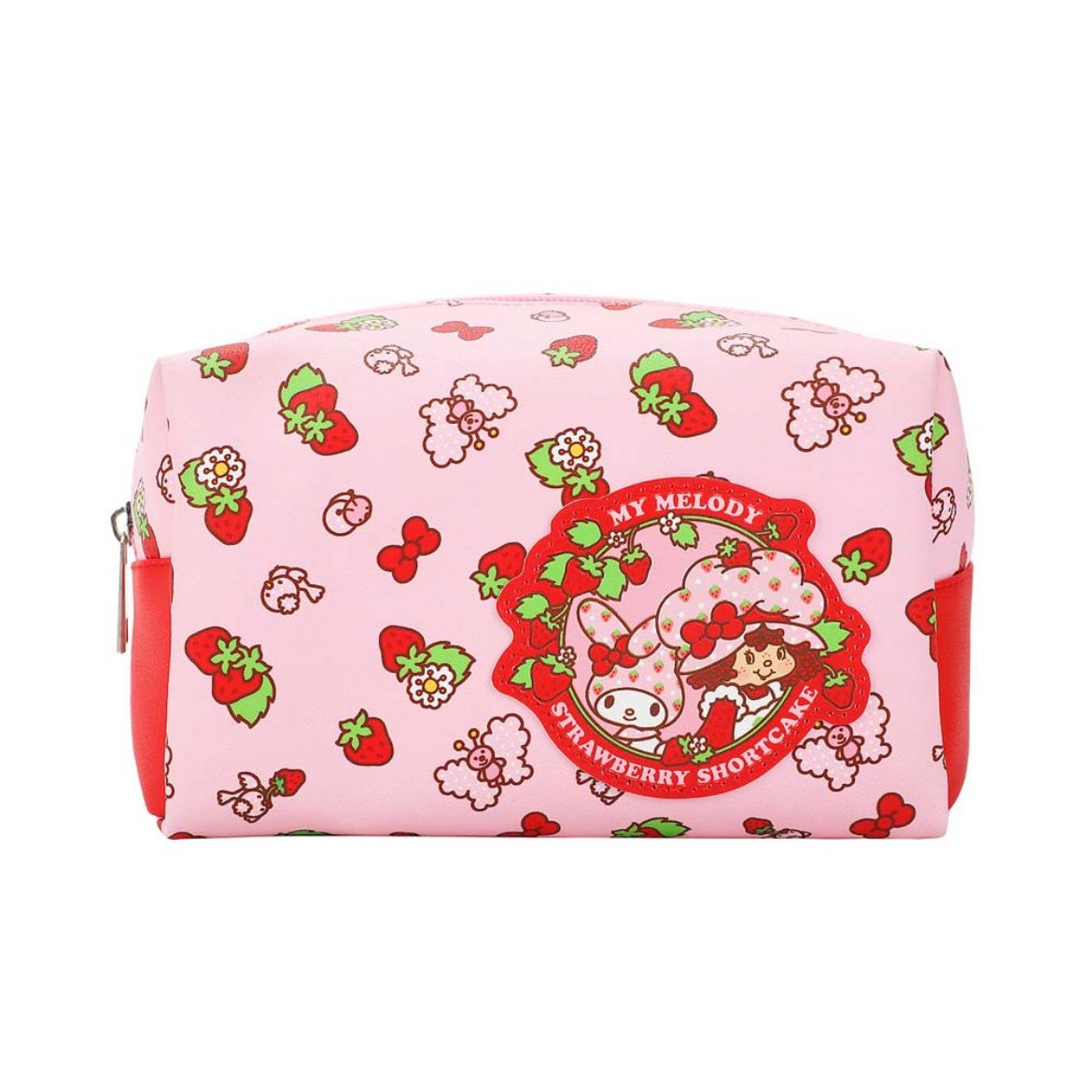 My Melody x Strawberry Shortcake Cosmetic Bag Bags BIOWORLD