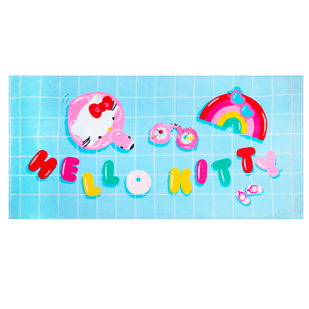Hello Kitty Poolside Chill Beach Towel Home Goods Franco Manufacturing Co Inc   
