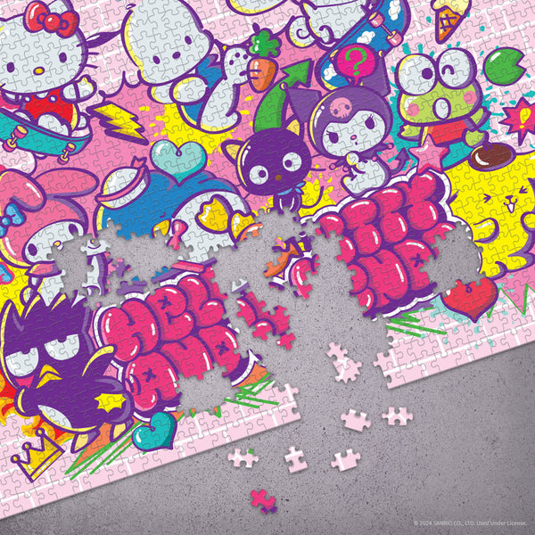 Hello Kitty and Friends Tokyo Skate 1000-Pc Puzzle Toys&Games USAopoly Inc   