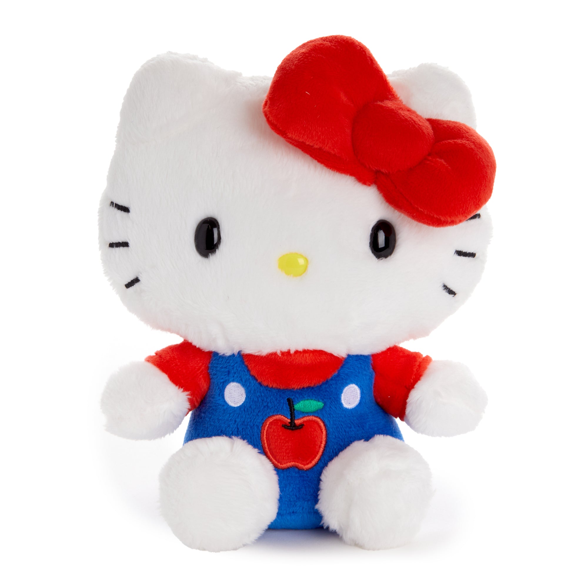 Hello Kitty 6" Blue Overalls Plush Mascot (Apples Series) Plush NAKAJIMA CORPORATION