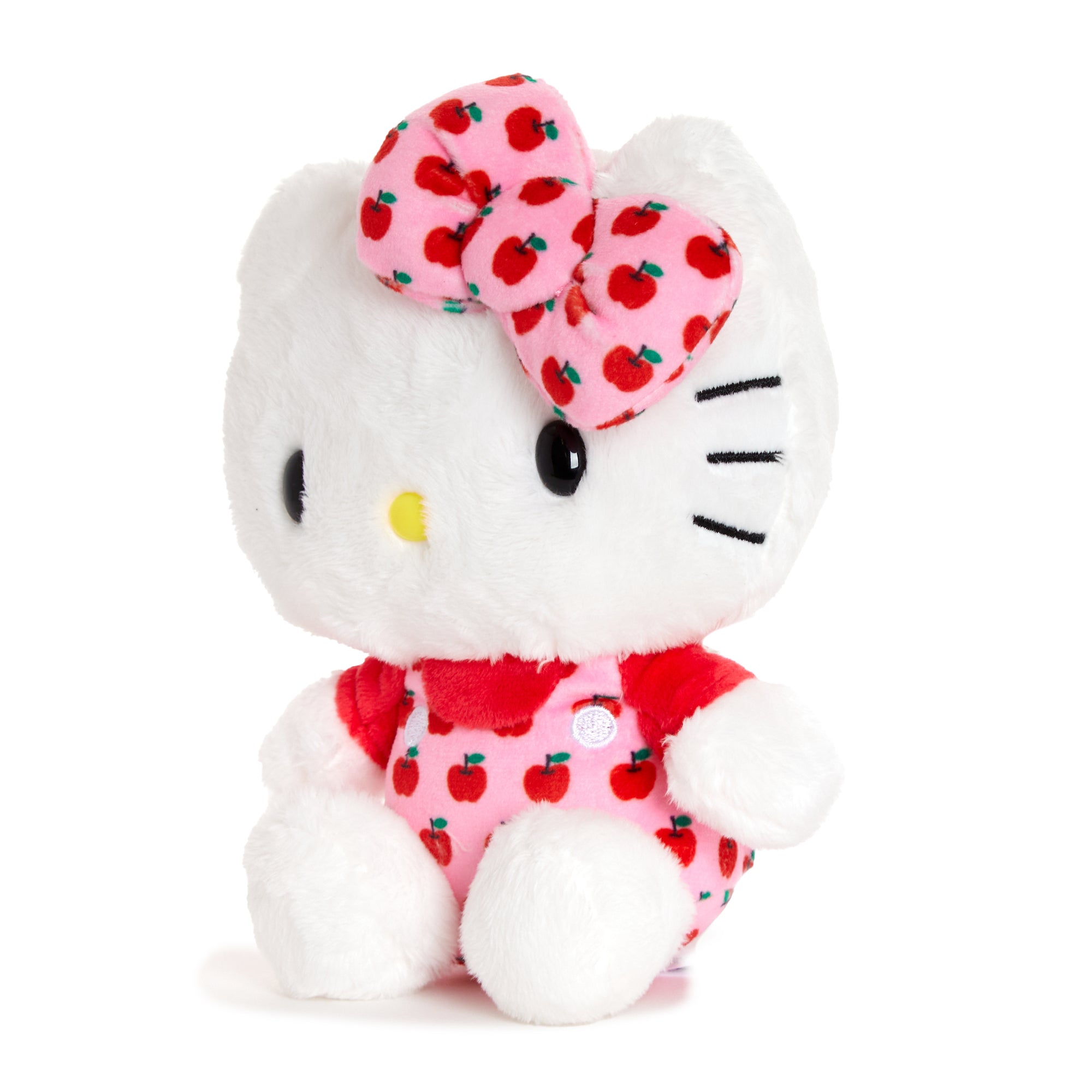 Hello Kitty 6" Pink Overalls Plush Mascot (Apples Series) Plush NAKAJIMA CORPORATION