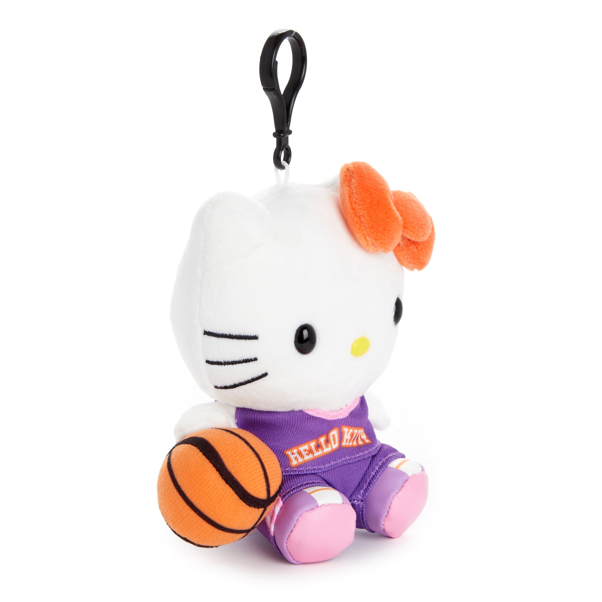Hello Kitty Basketball Mascot Clip (Activities Series) Plush NAKAJIMA CORPORATION