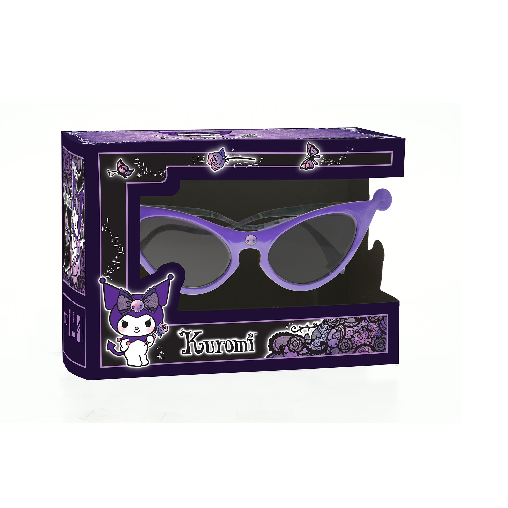 Kuromi x Sunscape Eyewear Lace Sunglasses Accessory Sunscape Eyewear Inc   