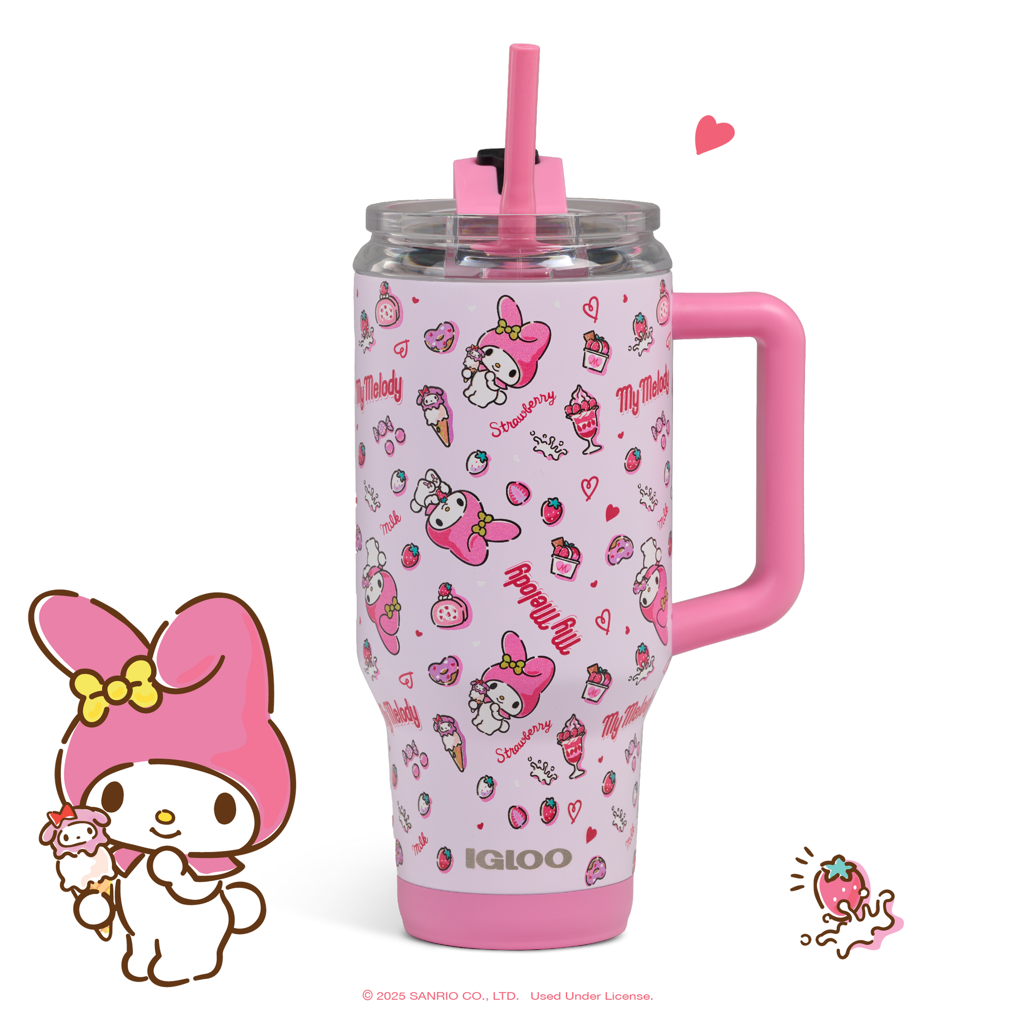 My Melody x Igloo 50th Anniversary 32oz Flip ‘n’ Sip Travel Mug Travel Igloo Products Corp