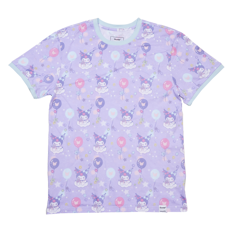 Kuromi x Loungefly Carnival Unisex Ringer Tee Apparel Loungefly   