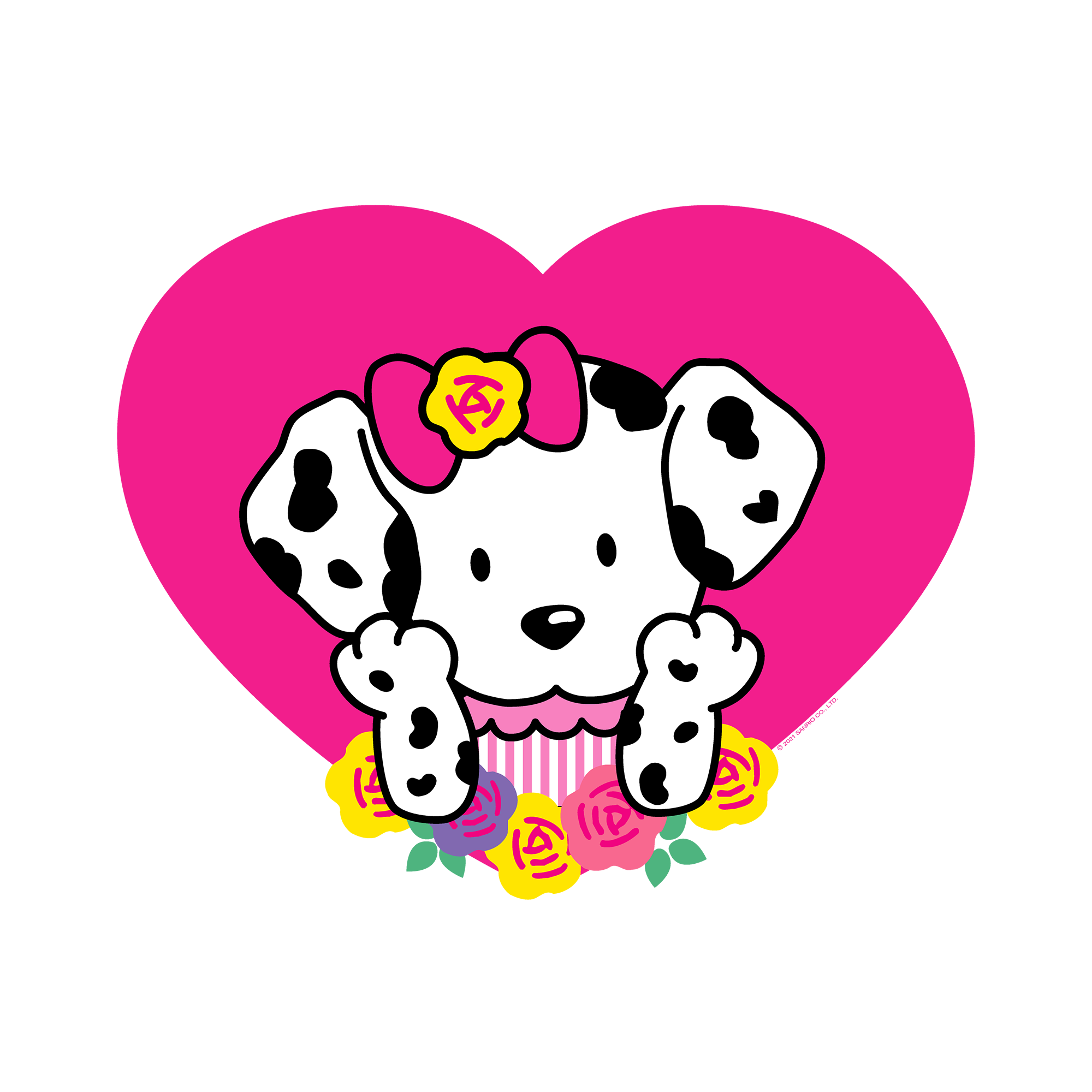 Spottie Dottie Pink Heart T-Shirt Apparel Printful S  