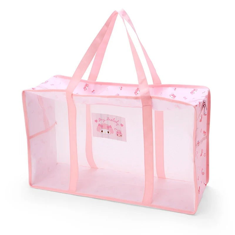 My Melody Mesh Storage Tote (Large) Home Goods Japan Original   
