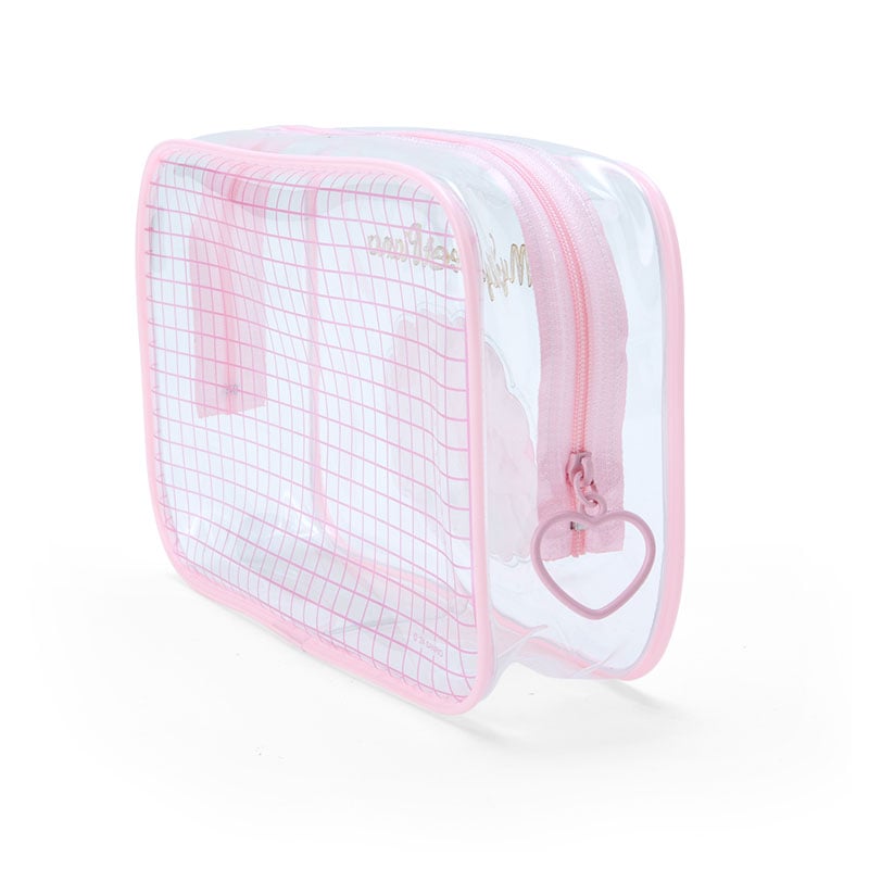 My Sweet Piano Clear Grid Zipper Pouch Bags Japan Original   