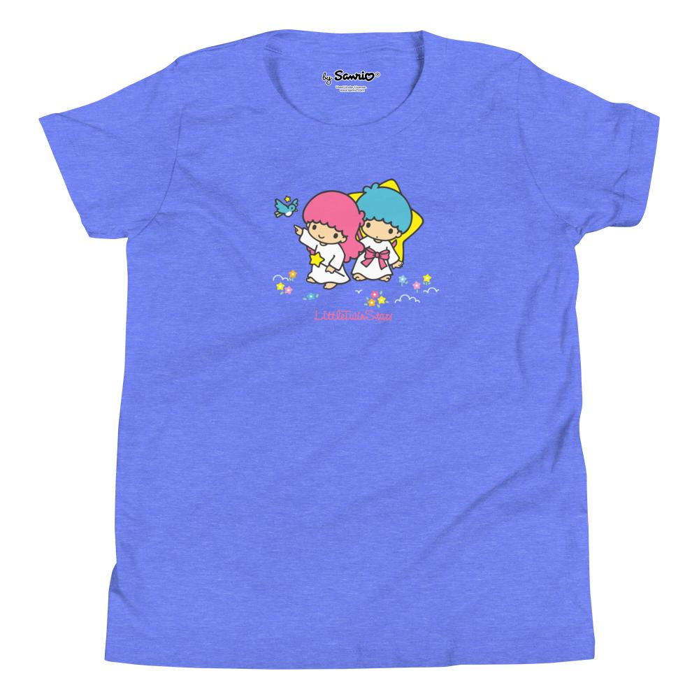Youth LittleTwinStars Classic Logo T-Shirt (Periwinkle) Apparel Printful S